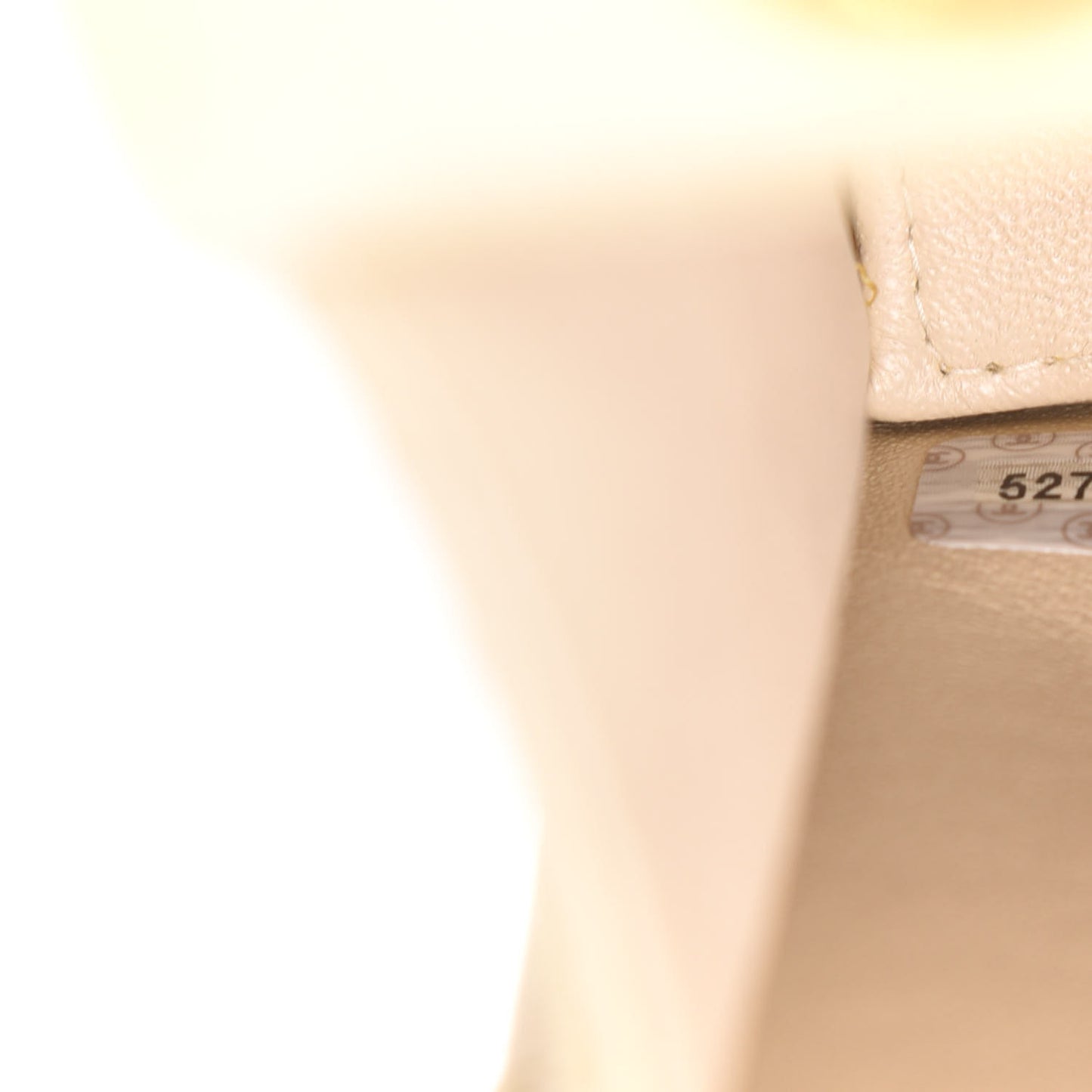Caviar Stitch Medium Single Flap Beige Clair