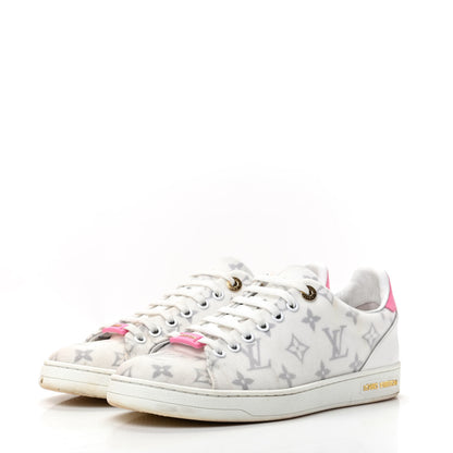 Louis Vuitton Technical Fabric Calfskin Monogram Frontrow Sneakers 39 Pink 3 of 11