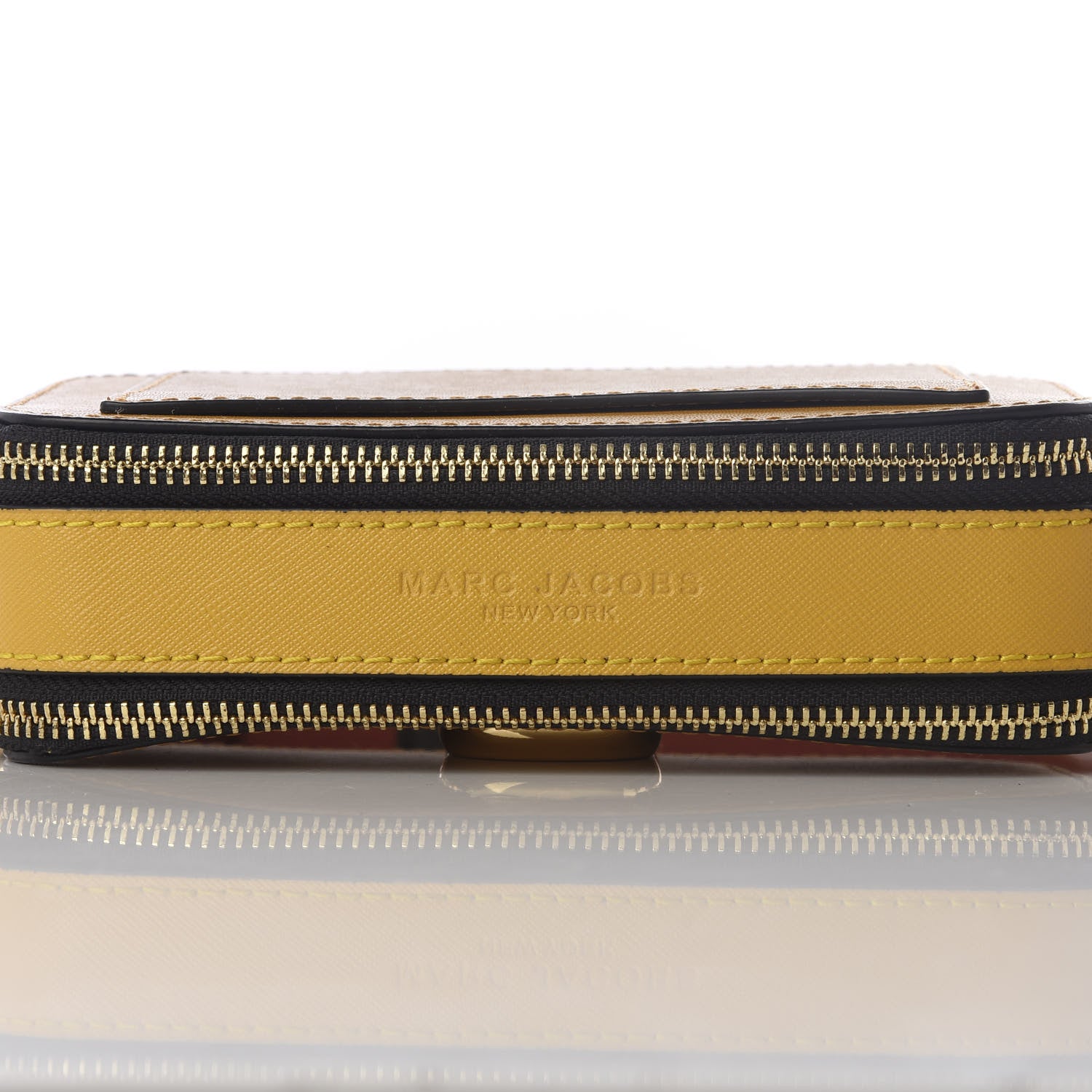 Marc Jacobs Saffiano Small Snapshot Camera Bag Mustard Multi 8 of 11