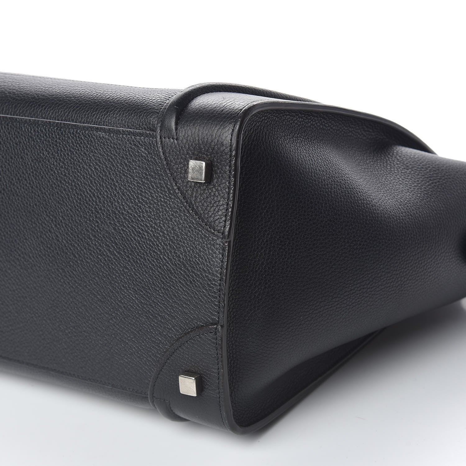 Celine Drummed Calfskin Mini Luggage Black 9 of 11