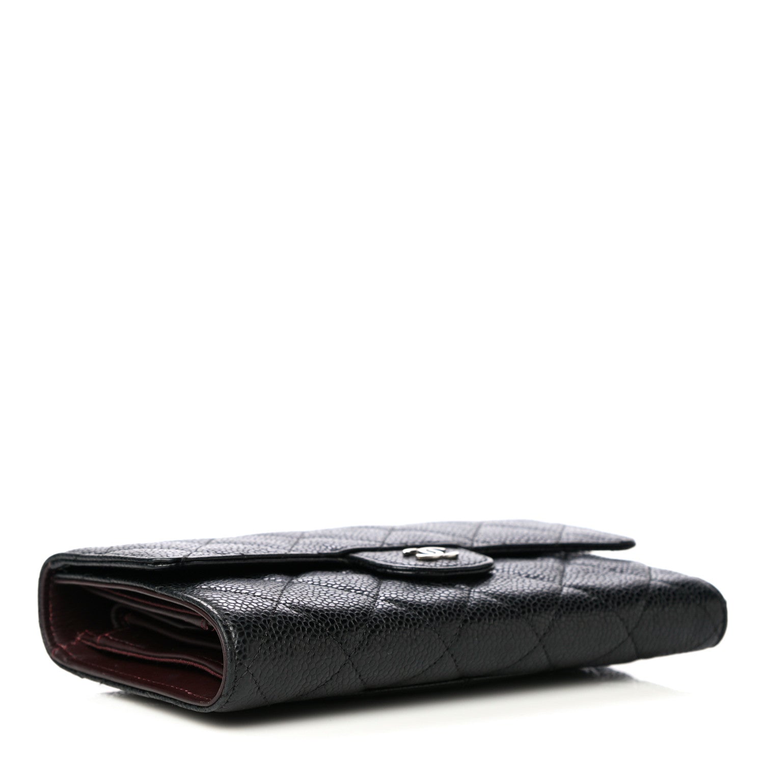 Chanel Caviar Quilted Long Flap Wallet Black 4 of 19