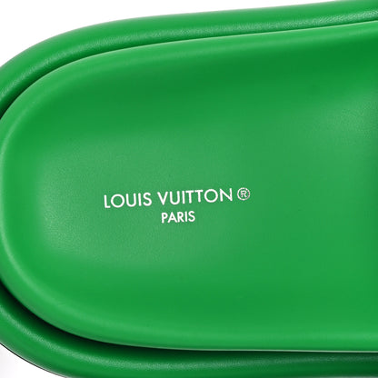 Louis Vuitton Technical Fabric Embossed Monogram Pool Pillow Comfort Mules 41 Green 8 of 12