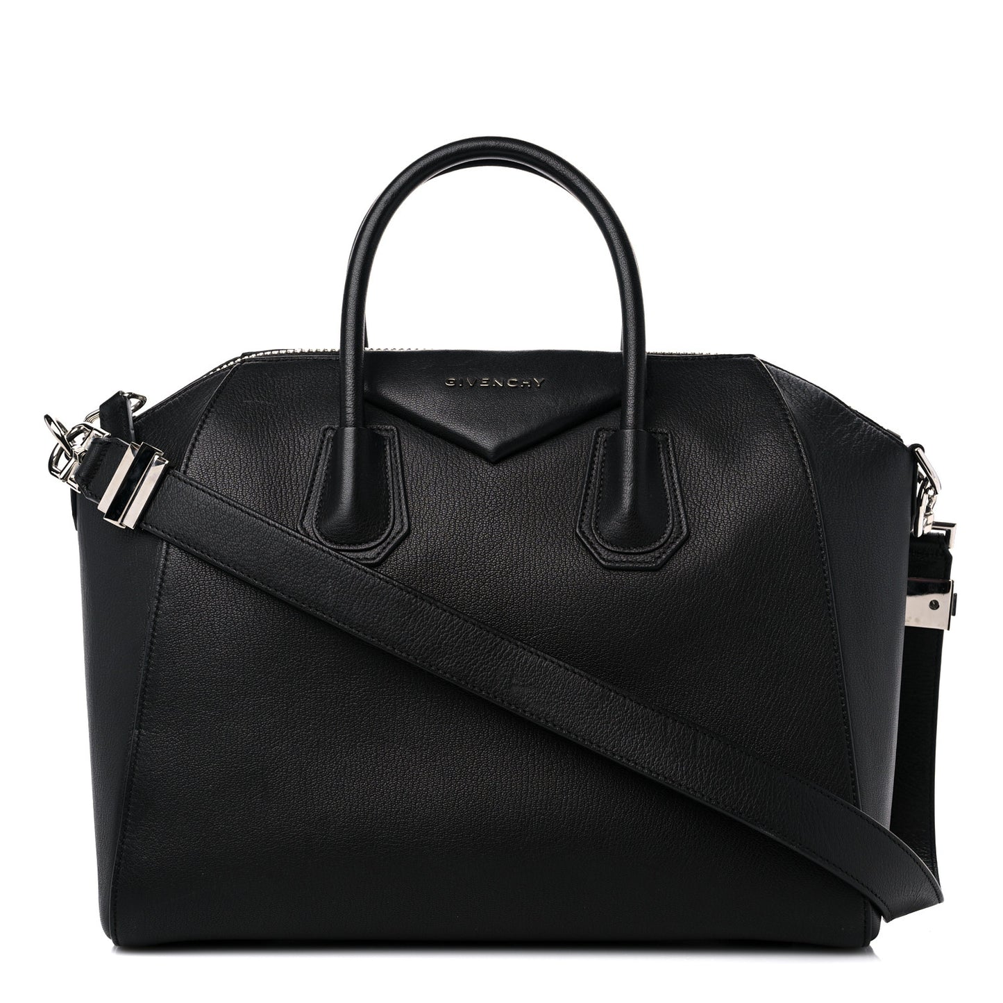 Sugar Goatskin Medium Antigona Black