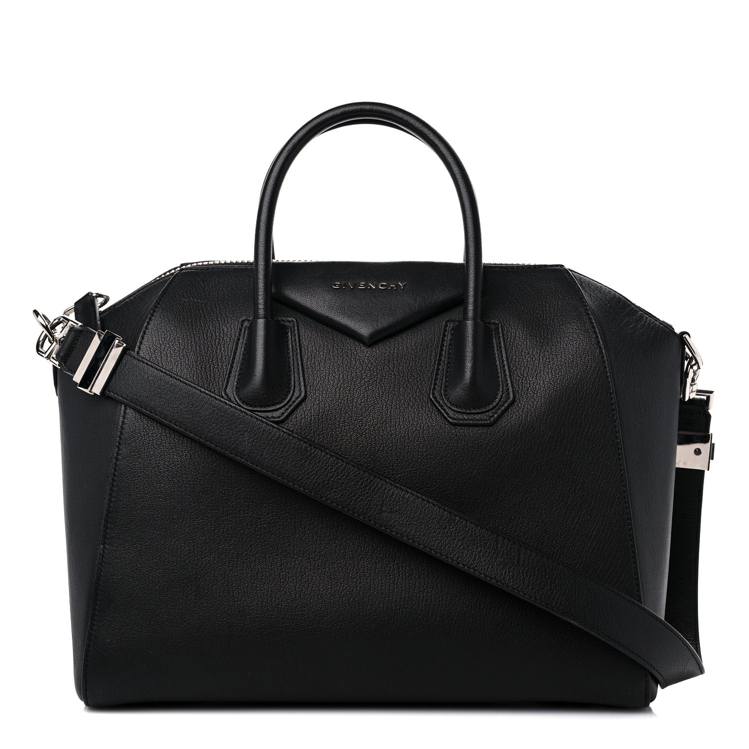 Givenchy Sugar Goatskin Medium Antigona Black 1 of 12