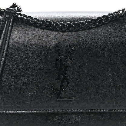 Saint Laurent SAINT LAURENT Calfskin Medium Monogram Monochrome Sunset Black 7 of 9