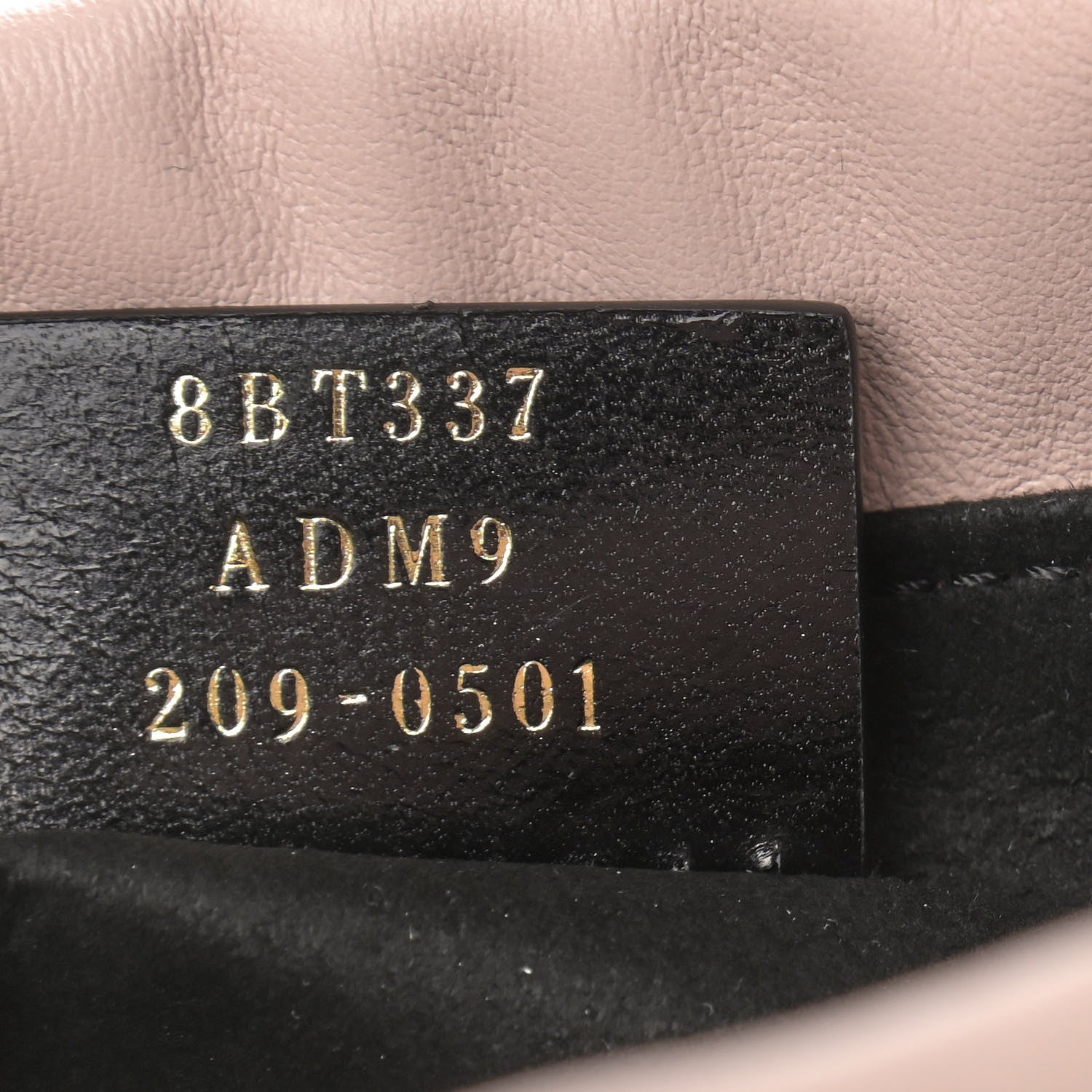 Fendi Soft Nappa Logo Small Drawstring Pouch Bag Rosa Quarzo Black 7 of 9