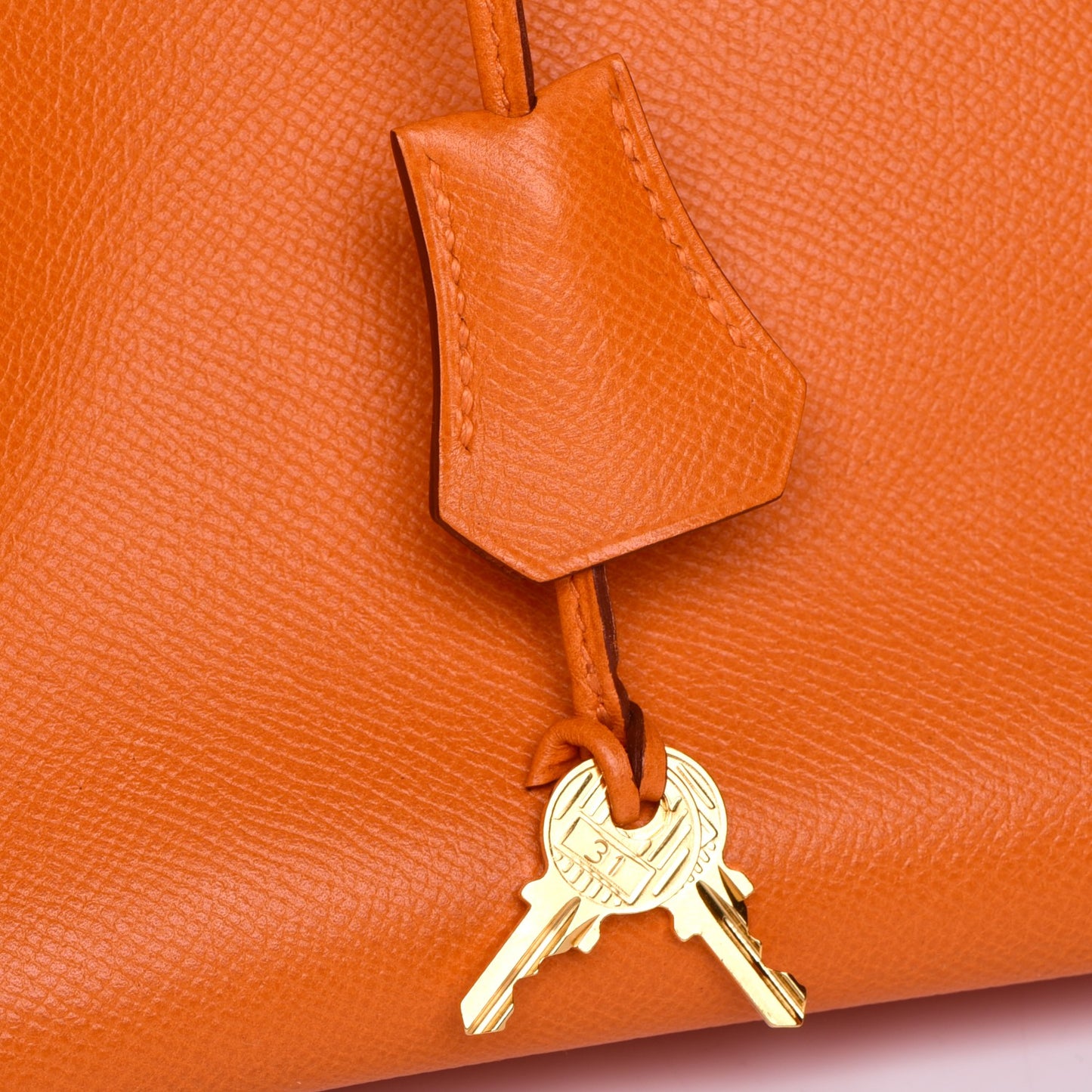 Epsom Birkin 35 Orange