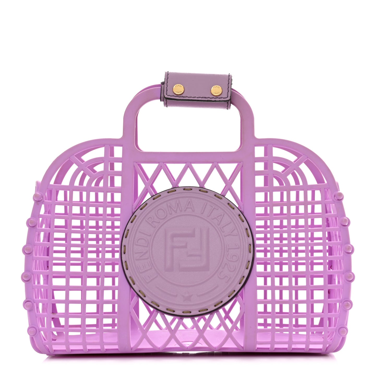 Recycled Plastic Vitello Liberty Matte Small Fendi Basket Violetta