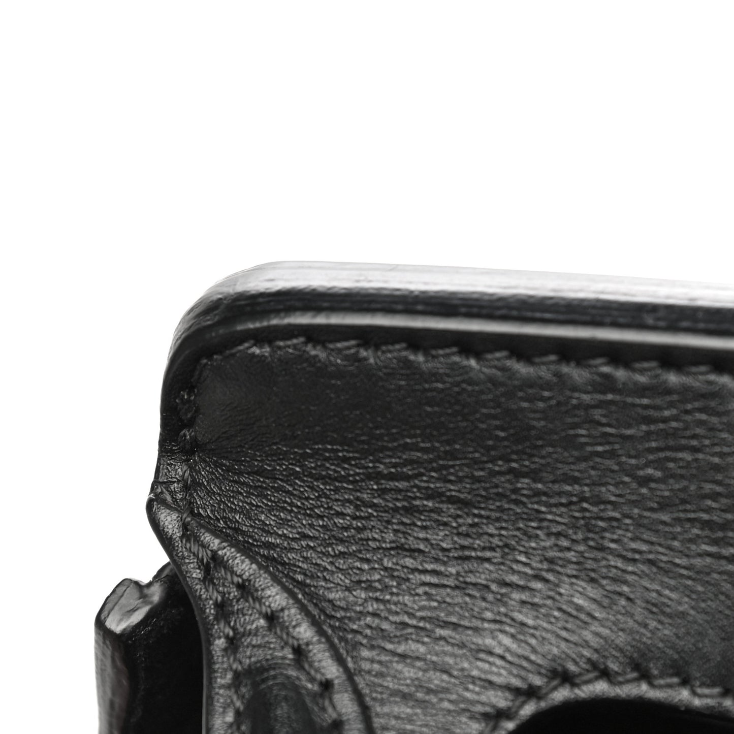 Calfskin Studded Mini Heroine Top Handle Bag Black