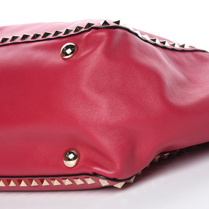 Valentino Garavani Vitello Medium Rockstud Tote Cyclamin 7 of 14