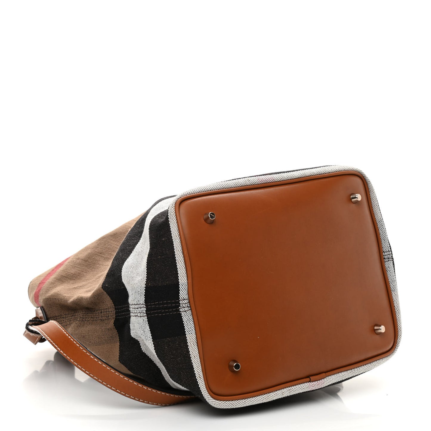 Canvas Mega Check Medium Ashby Hobo Saddle Brown