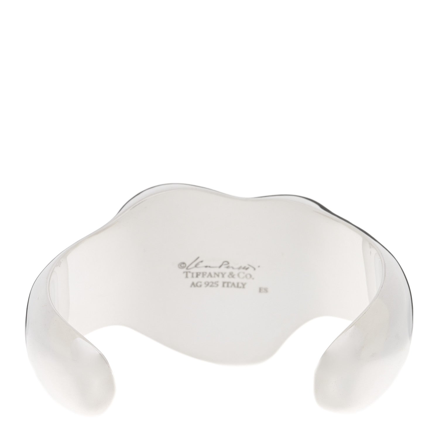 Tiffany Sterling Silver Elsa Peretti Full Heart Cuff Bracelet 2 of 4