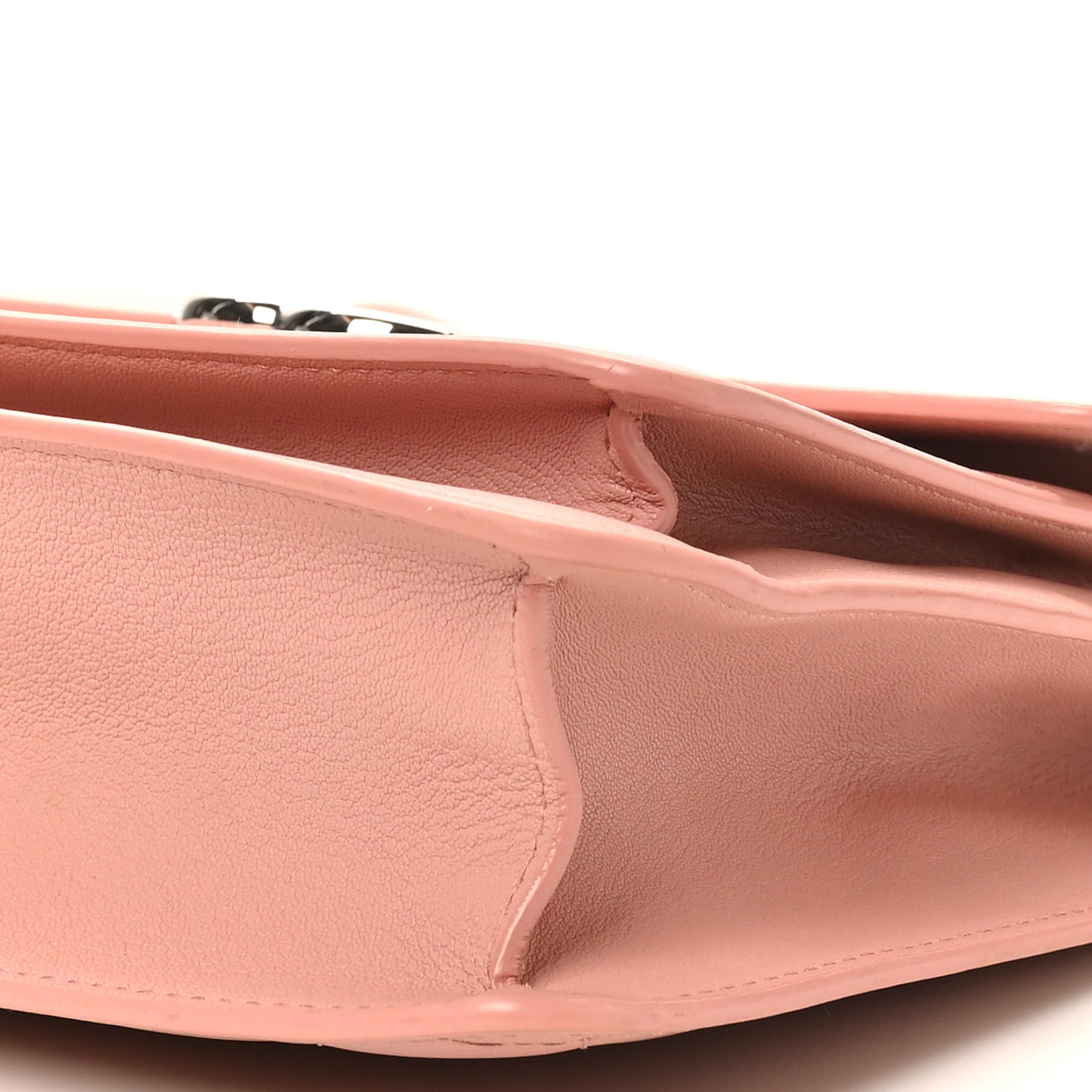 Goatskin Quilted Small CC Box Flap Pink
