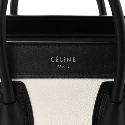 Celine Grained Baby Calfskin Nubuck Nano Tri-Color Luggage White 6 of 10