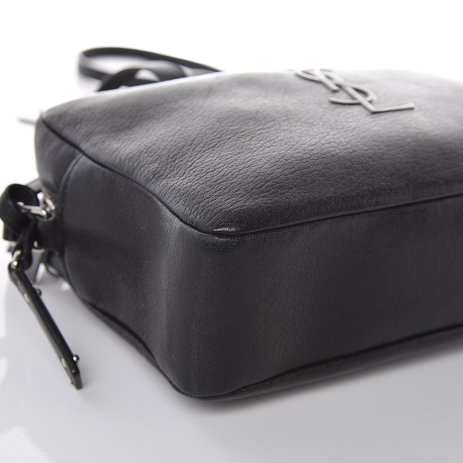 Saint Laurent Lambskin Monogram Small Lou Camera Bag Black 9 of 12