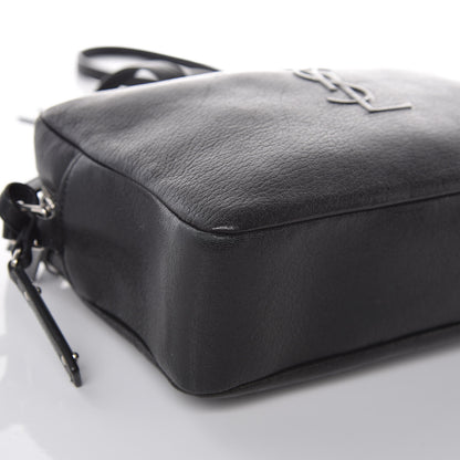 Saint Laurent Lambskin Monogram Small Lou Camera Bag Black 9 of 12