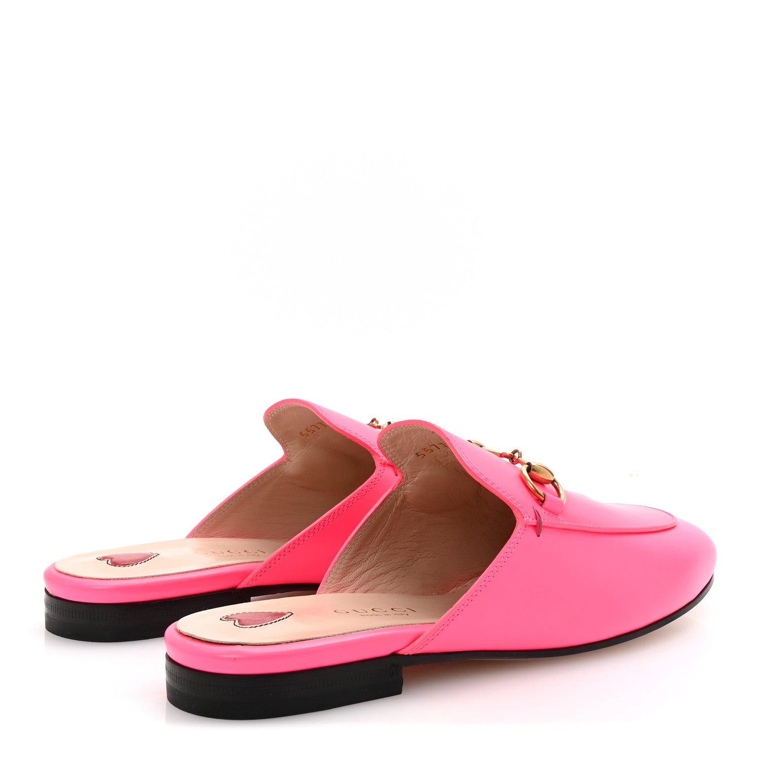 Gucci Calfskin Womens Princetown Slippers 35.5 Fuxia Fluo 5 of 10