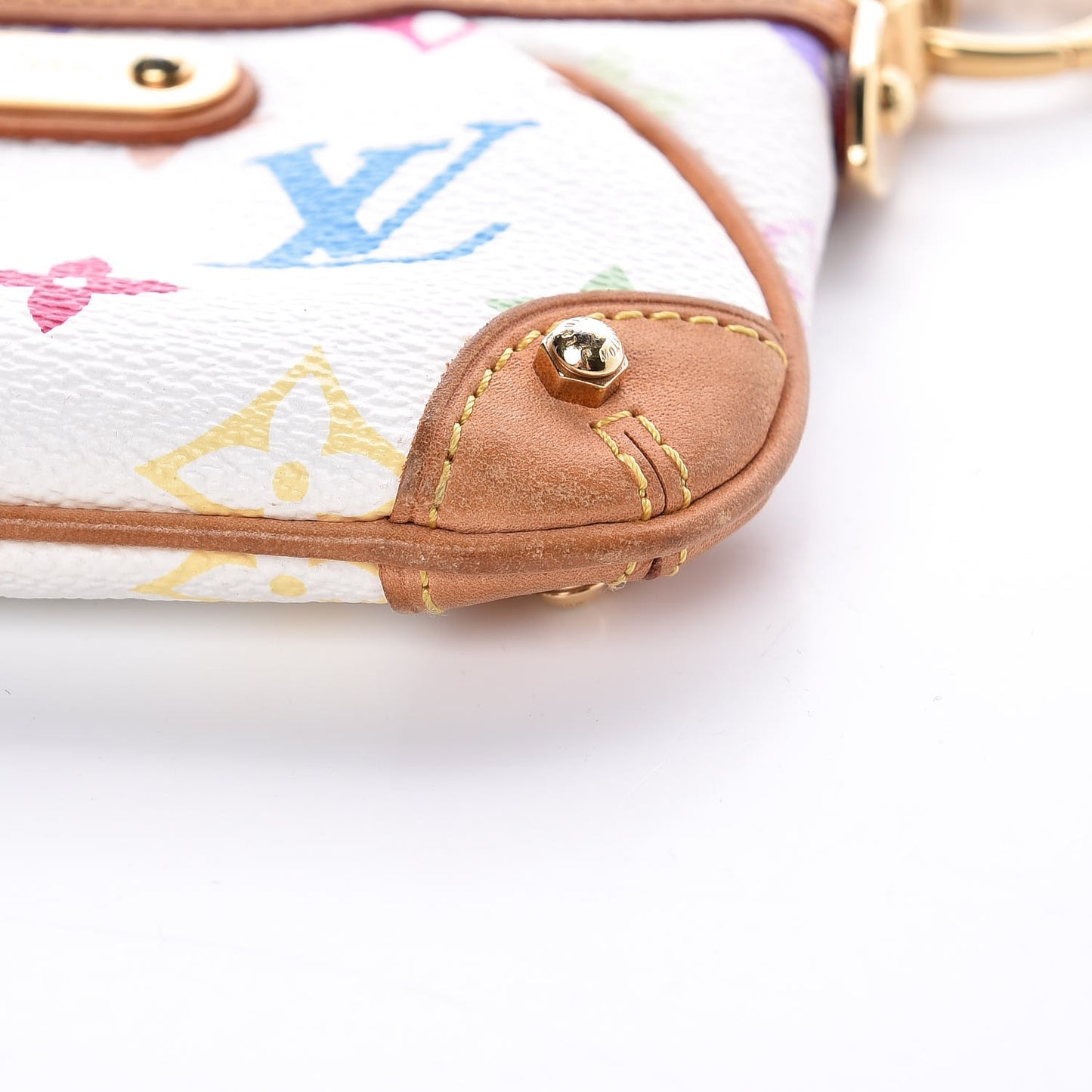 Monogram Multicolor Pochette Milla PM White