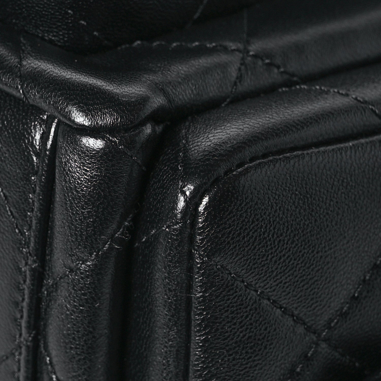 Chanel Shiny Lambskin Quilted Trendy Pockets Hobo Black 10 of 12