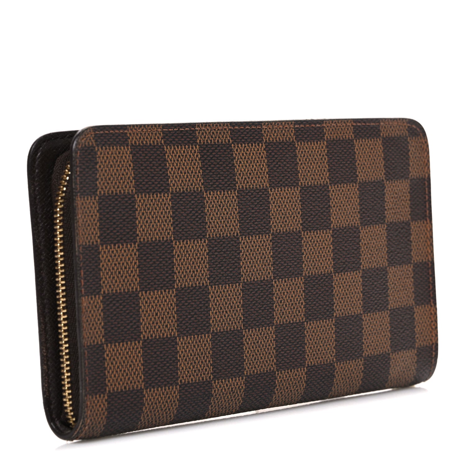 Louis Vuitton Damier Ebene Porte-Monnaie Zippe Zippy Wallet 3 of 8