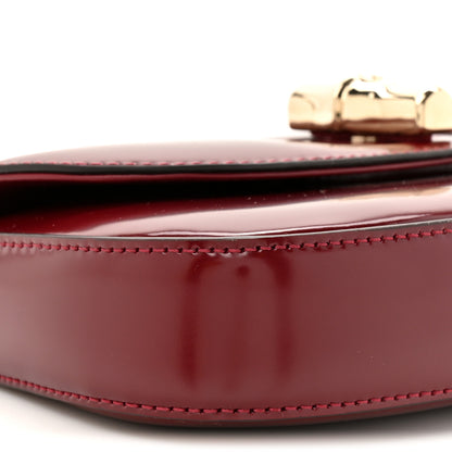 Gucci Shiny Calfskin Small Bamboo Night Bag Rosso Ancora 10 of 12