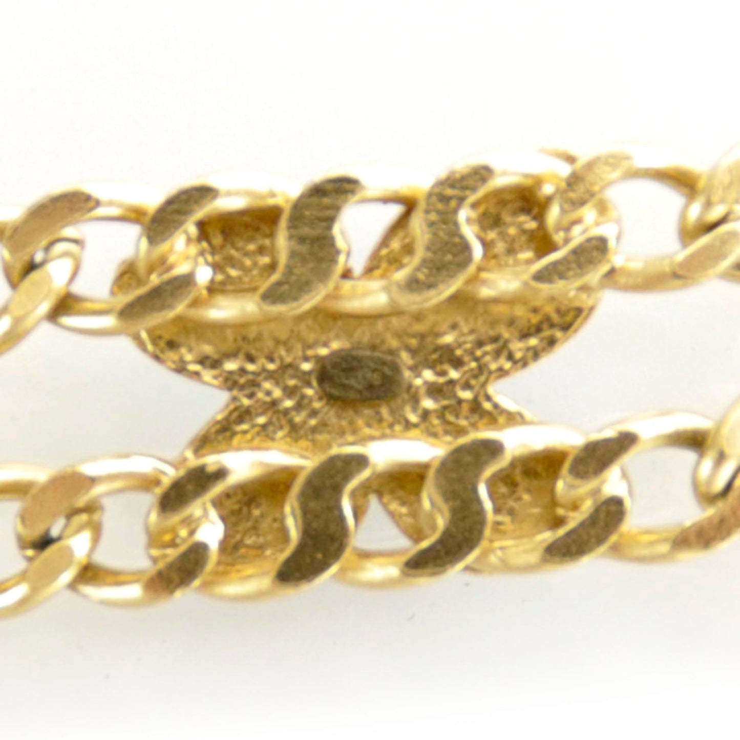 Chain Link Flower CC Belt Gold