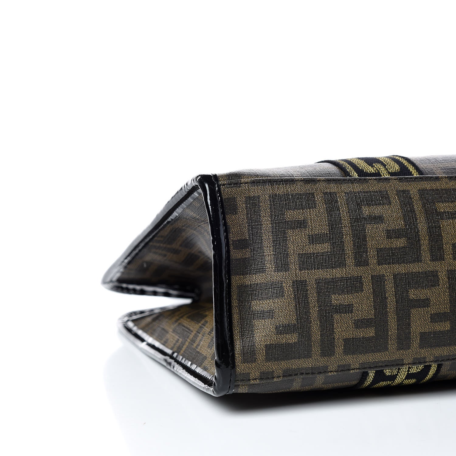 Fendi Zucca Spalmati Graffiti Print Tote Tobacco Gold 5 of 10