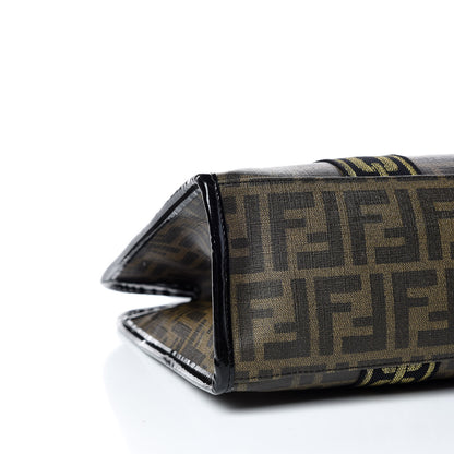 Fendi Zucca Spalmati Graffiti Print Tote Tobacco Gold 5 of 10