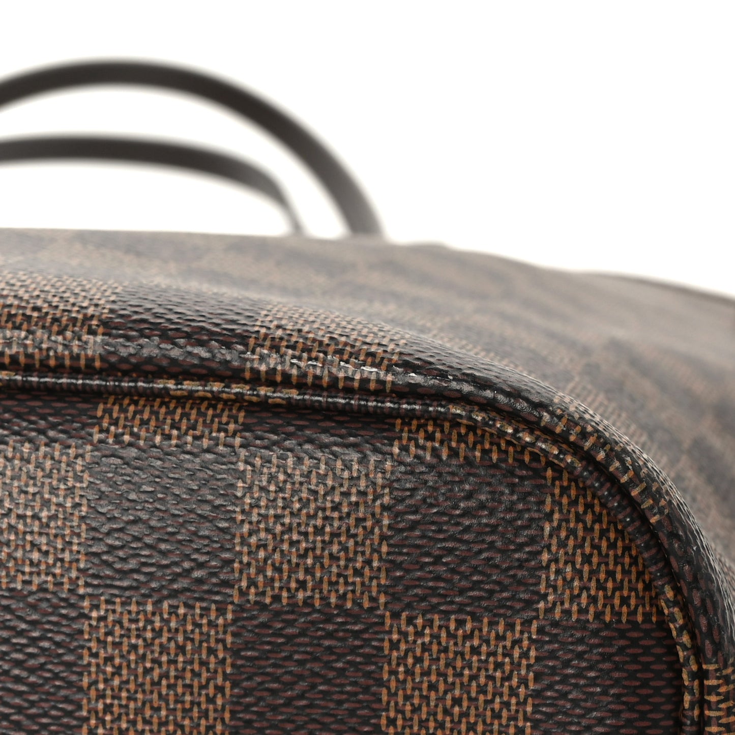 Damier Ebene Braided Neverfull MM Pink
