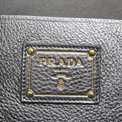 Prada Vitello Daino Tote Silver 9 of 12