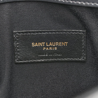 Saint Laurent Smooth Shiny Calfskin Uptown Pouch Storm 6 of 9