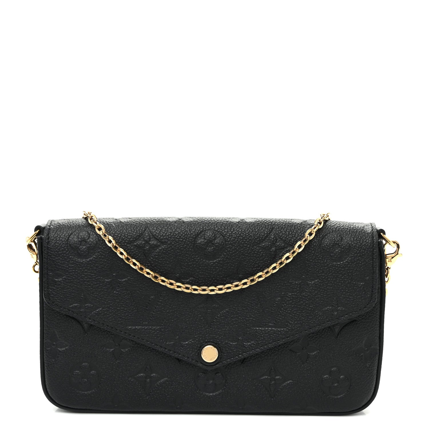 Louis Vuitton Empreinte Pochette Felicie Chain Wallet Black 1 of 11