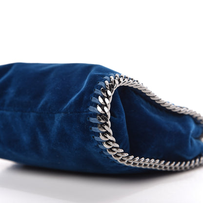 Stella McCartney Velvet Tiny Falabella Tote Blue 7 of 9