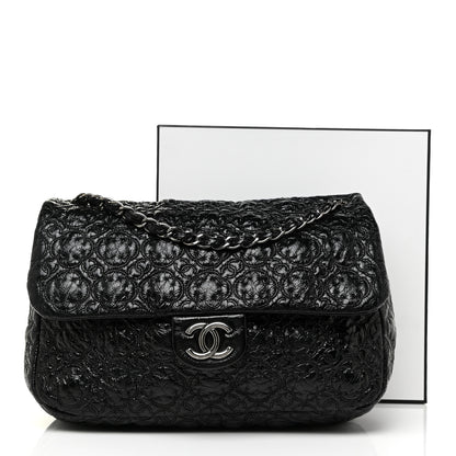 Chanel Vinyl Rock In Moscow Single Flap Black 18 of 18
