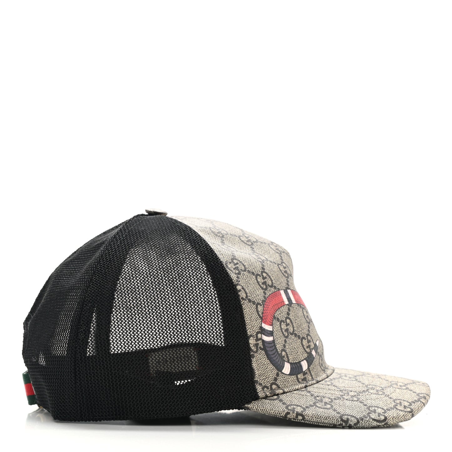 GG Supreme Monogram Kingsnake Print Baseball Hat XL Beige