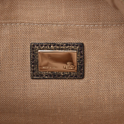 Fendi Zucca Goatskin Spy Bowler Tobacco Bronzo 8 of 16