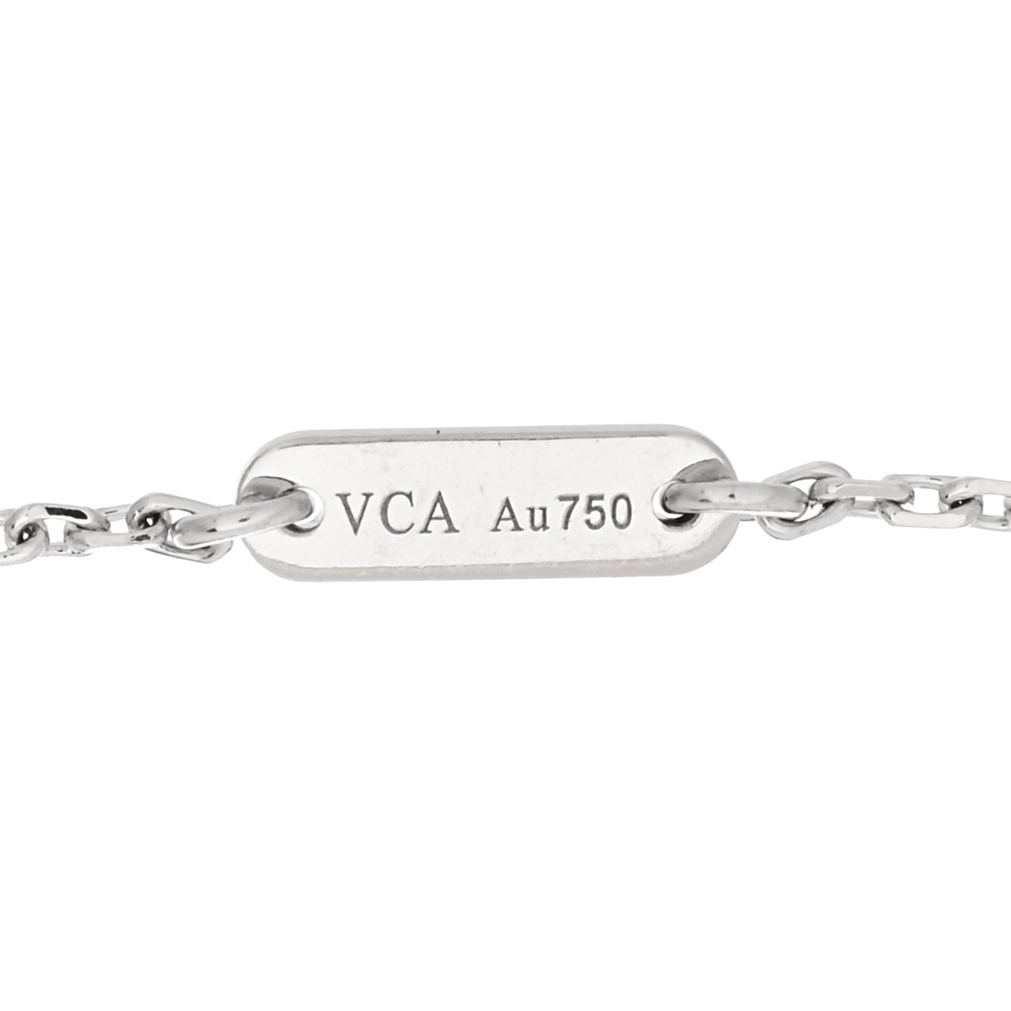 18K White Gold Diamond Sweet Alhambra Bracelet