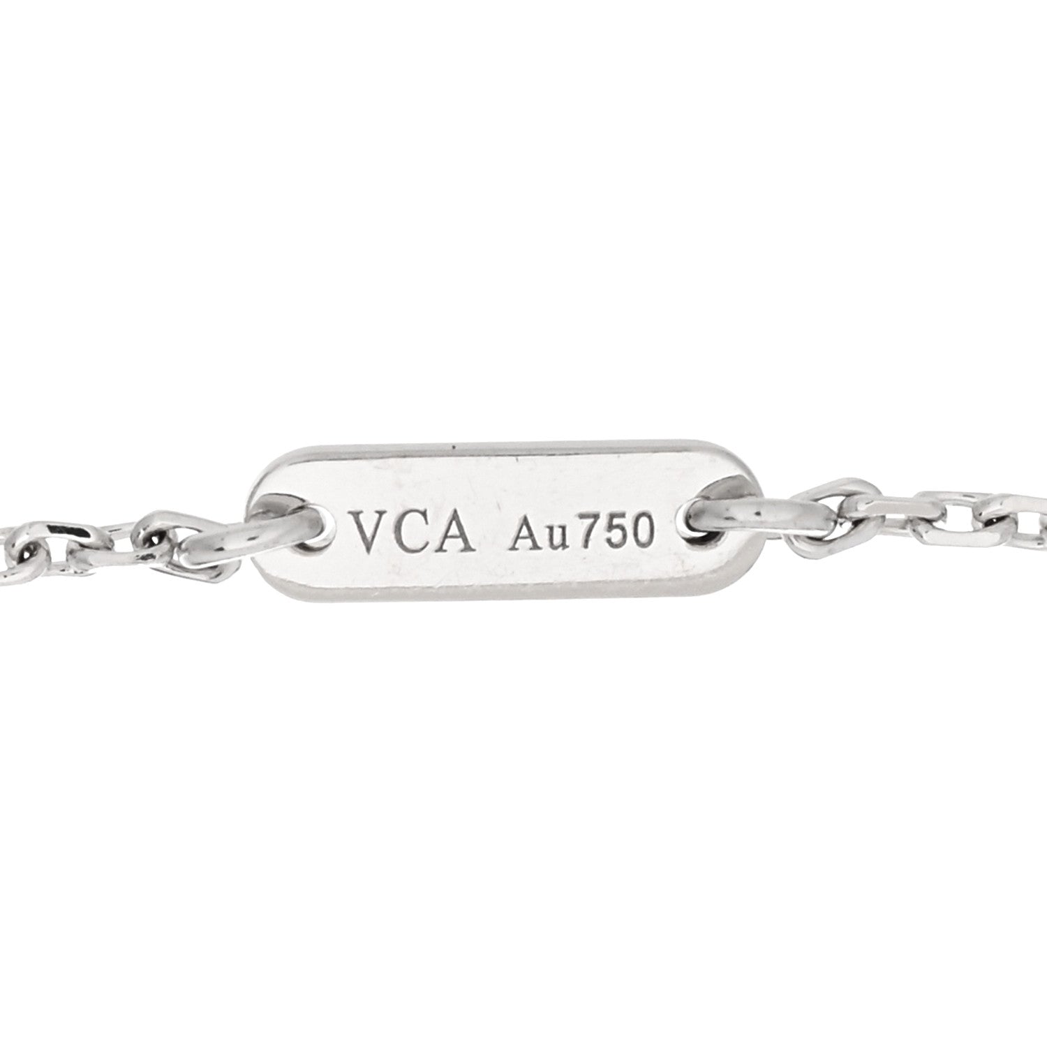 Van Cleef & Arpels 18K White Gold Diamond Sweet Alhambra Bracelet 3 of 5