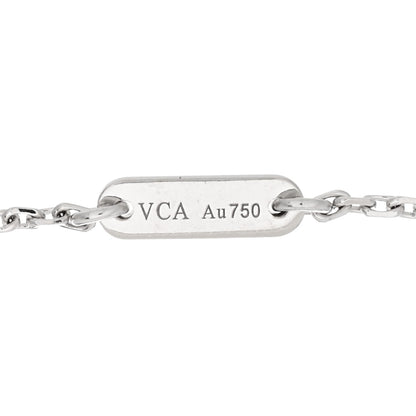 Van Cleef & Arpels 18K White Gold Diamond Sweet Alhambra Bracelet 3 of 5