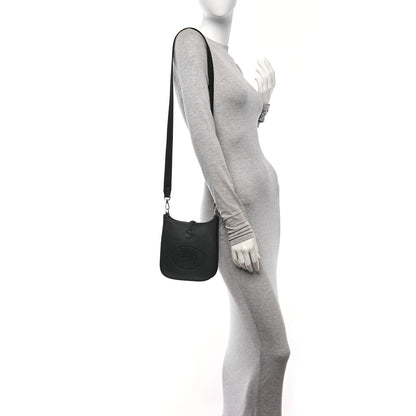Hermes Taurillon Clemence Evelyne TPM Black 2 of 11