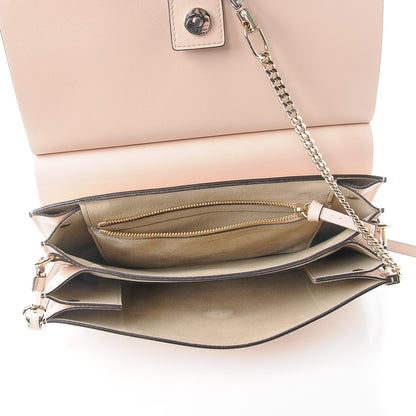 Chloe Calfskin Suede Medium Faye Shoulder Bag Cement Pink 5 of 10