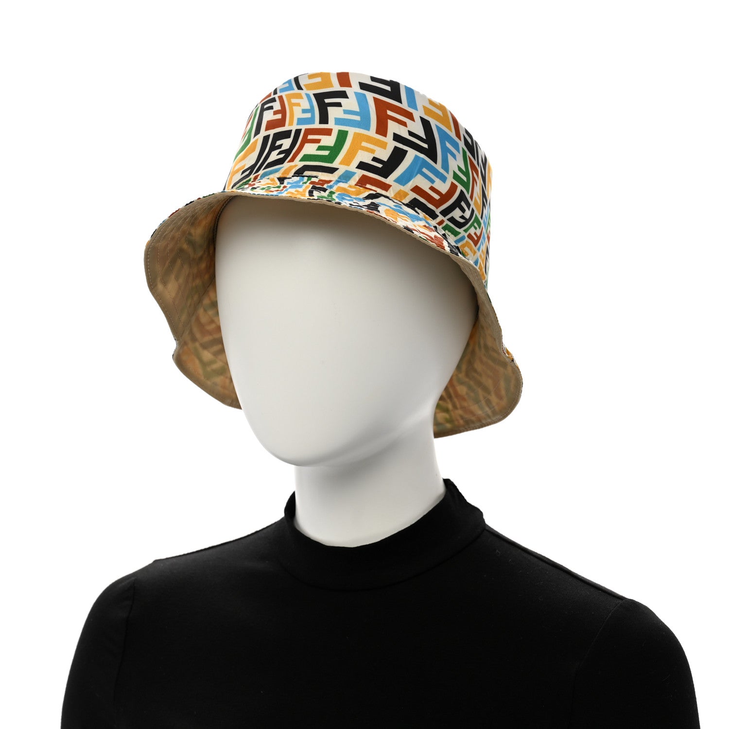 Fendi X SARA COLEMAN Nylon FF Vertigo Reversible Bucket Hat