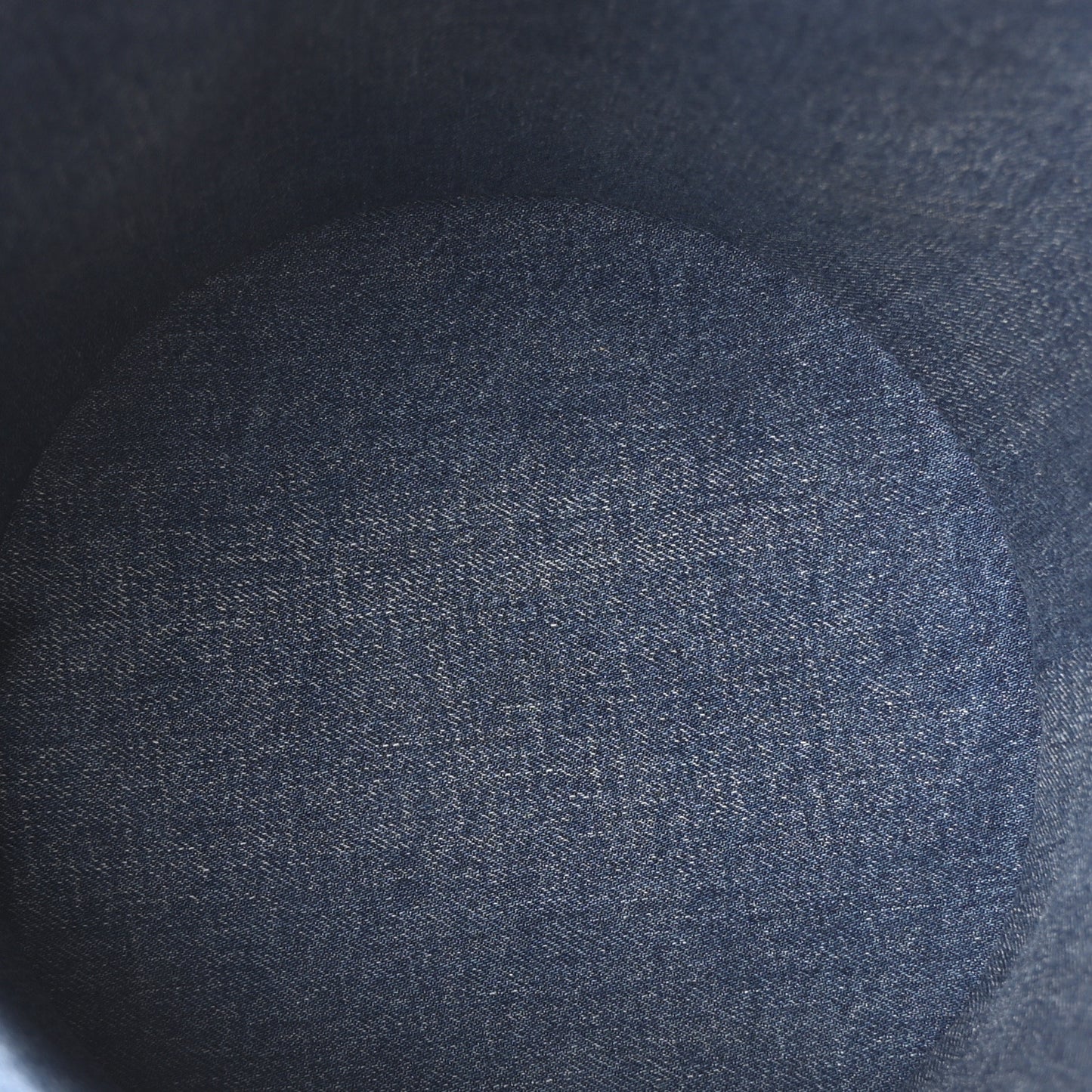 Denim Calfskin Logo Bucket 16 Bag Blue