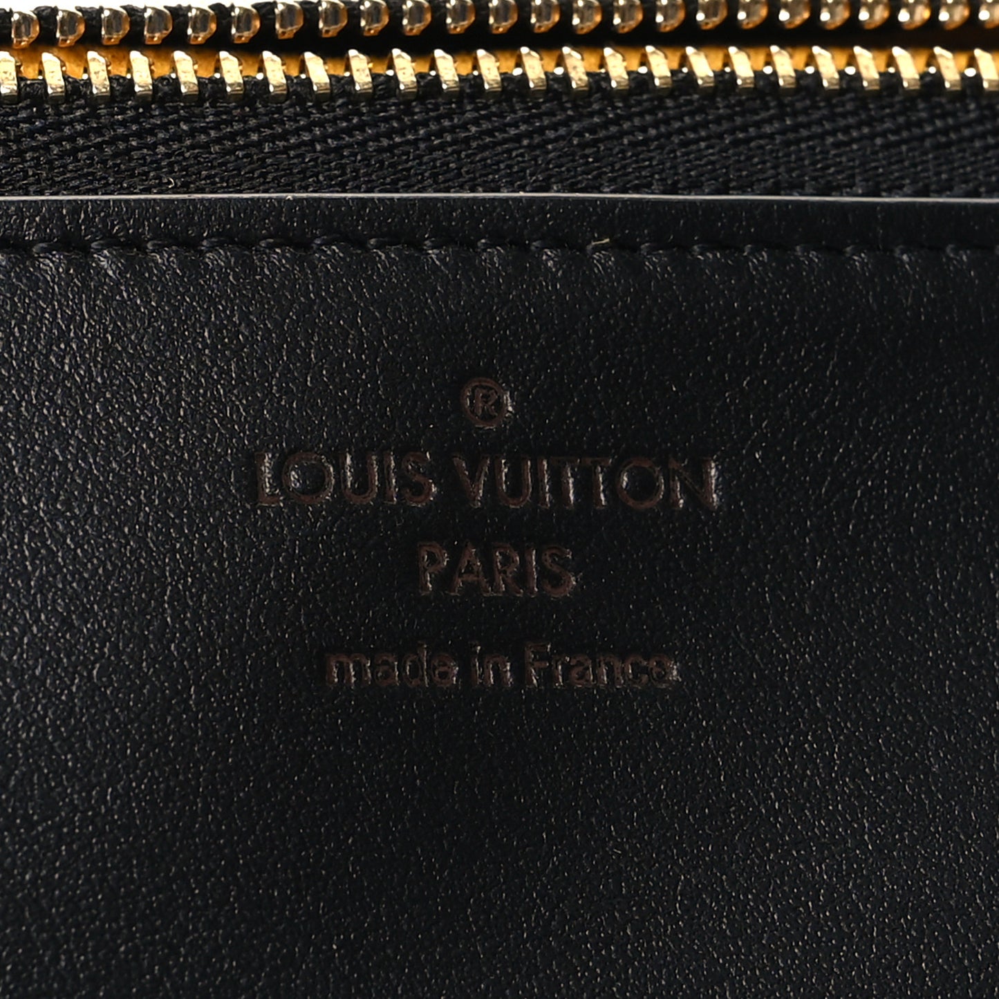 Monogram Emilie Zippered Sunglasses Case Black