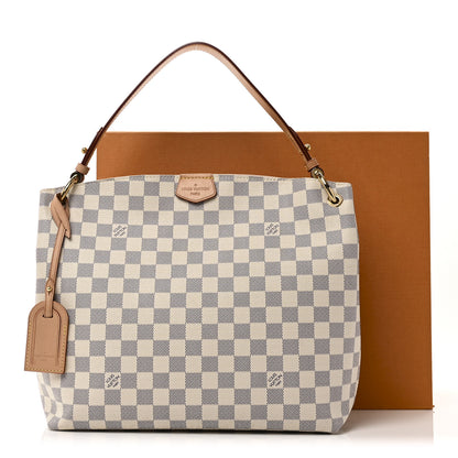 Louis Vuitton Damier Azur Graceful PM Rose Ballerine 10 of 10