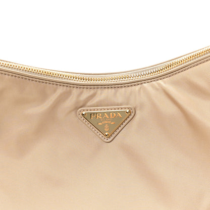 Prada Re-Nylon Vitello Large Aimee Shoulder Bag Cammello 7 of 9