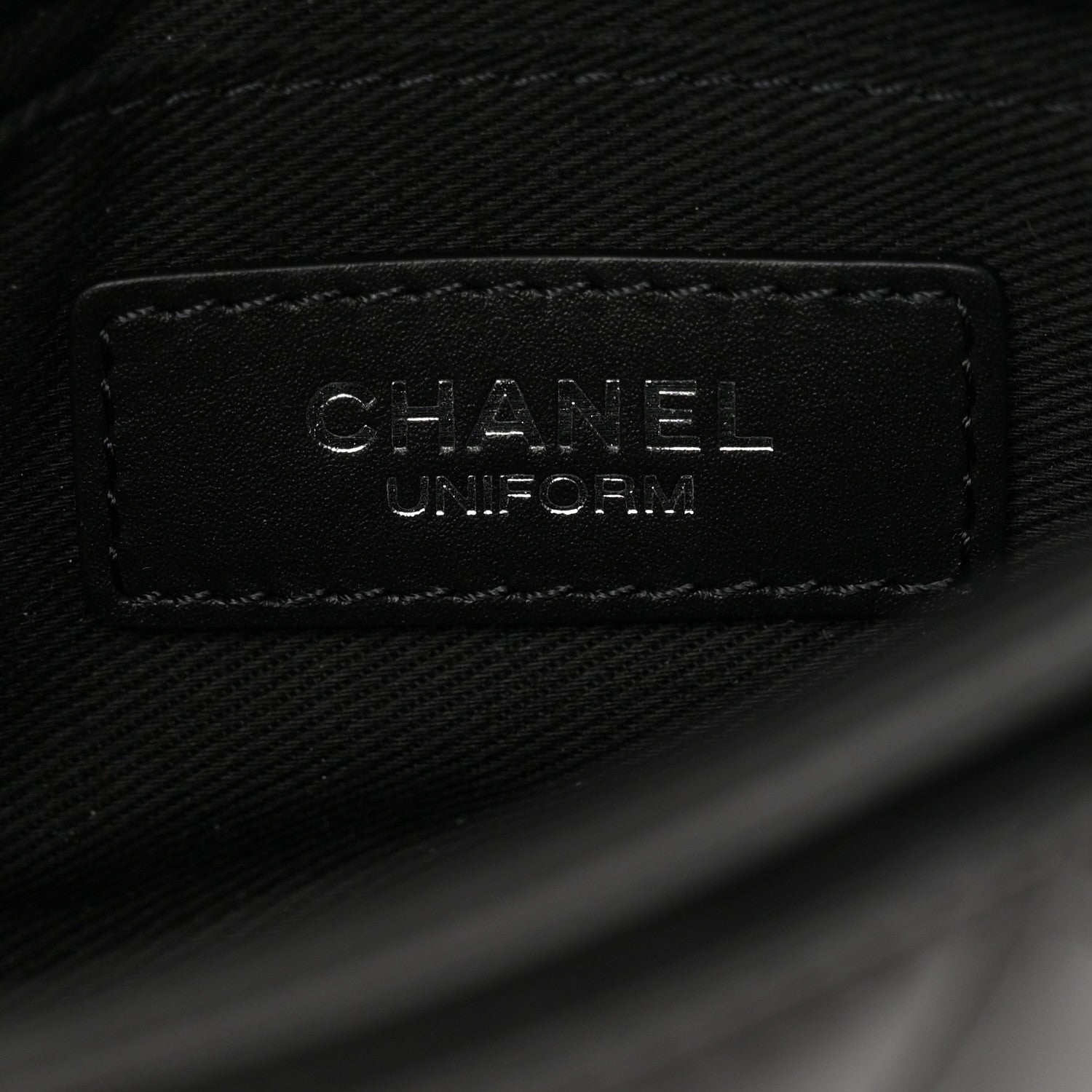 Chanel Calfskin Quilted CC Uniform Flap Belt Bag Black 6 of 11