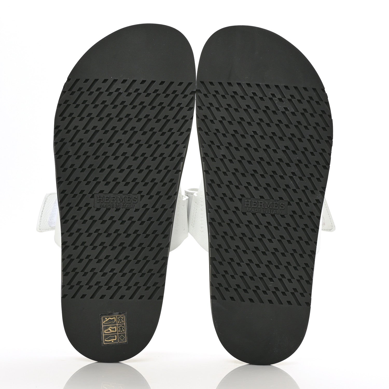 Hermes Epsom Womens Chypre Sandals 40 White 5 of 9