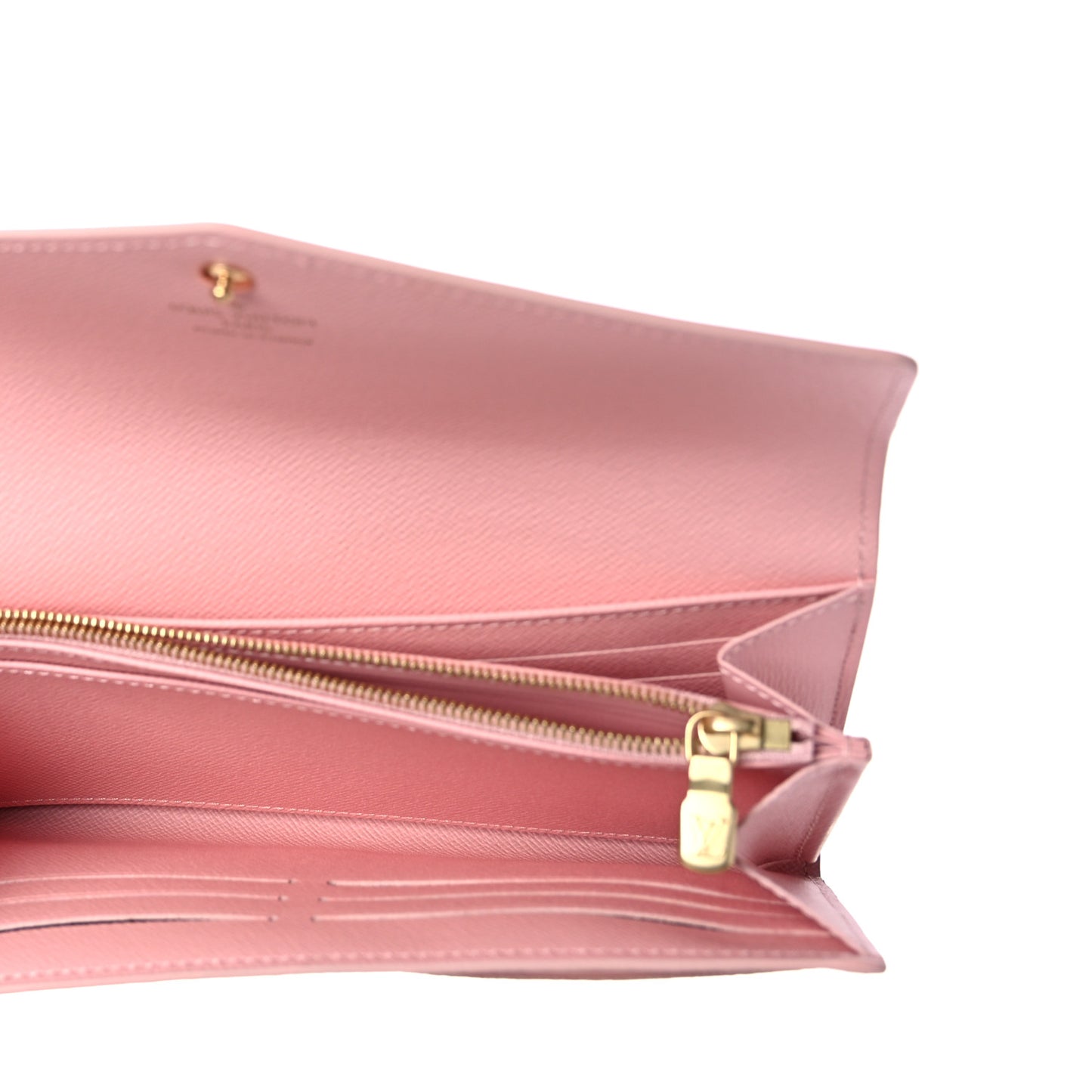 Damier Azur Sarah Wallet NM Rose Ballerine