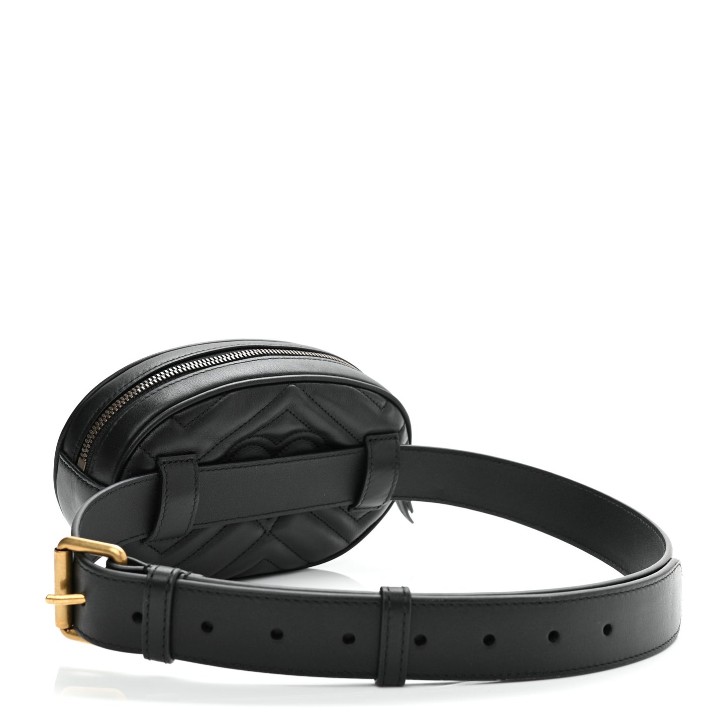 Calfskin Matelasse GG Marmont Belt Bag 85 34 Black